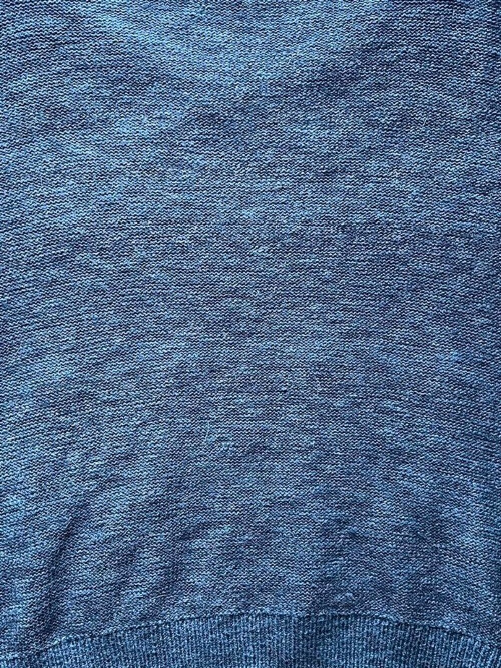 Anthropologie Moth Textured Alpaca Wool Blue Knit Sweater Wmn Med Indie Cottage - Picture 6 of 8